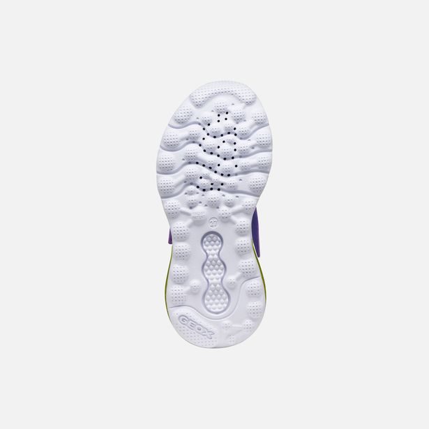 Fialové dívčí svítící tenisky Geox Activart Illuminus