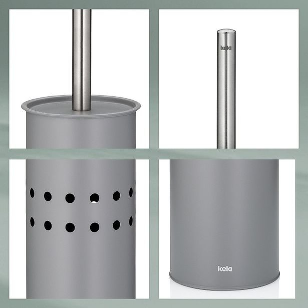 KELA WC sada Leo šedá KL-23110