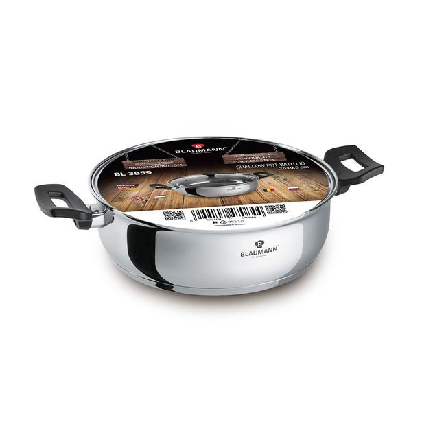BLAUMANN Kastrol nerezový s poklicí 28 cm Gourmet Line BL-3859