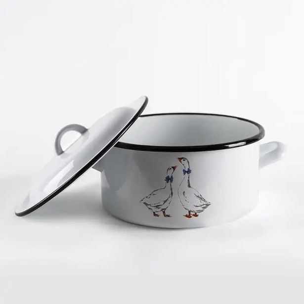 rendlík+PO d18cm, 2,0l, HUSY, bílý smalt