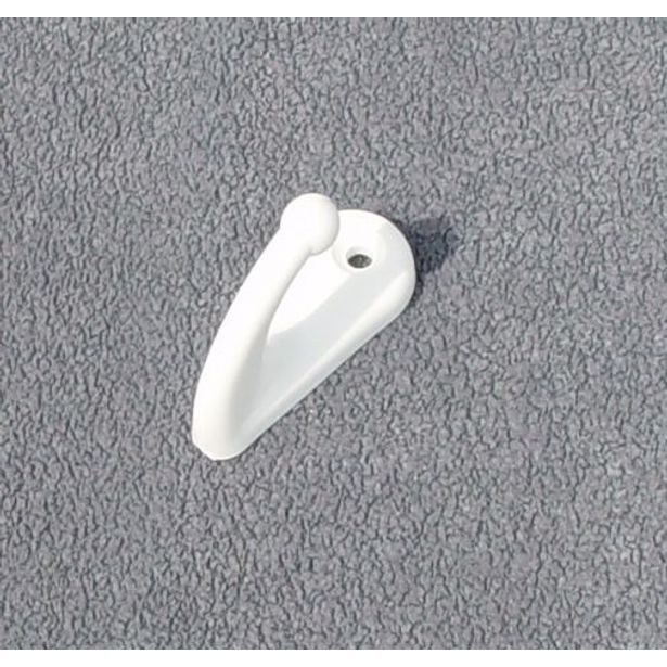 věšák, 1-háček-na šroubek, plast