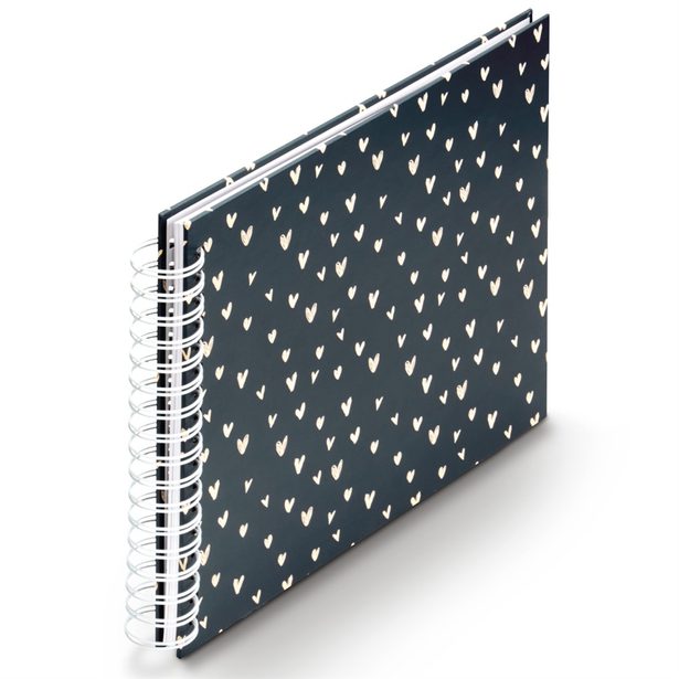 Hama album klasické spirálové LOVELY 28x24 cm, 50 stran, modrá