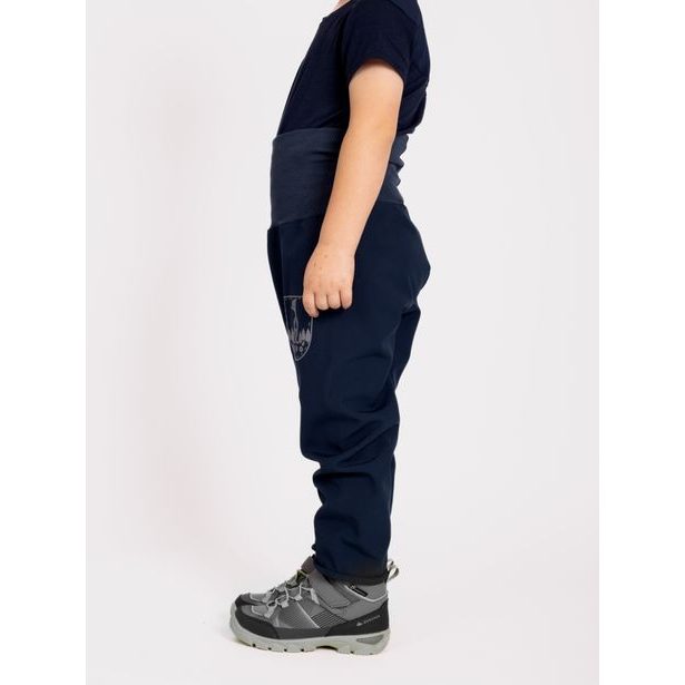 Unuo, Batolecí softshellové kalhoty s fleecem Basic, Tm. Modročerná