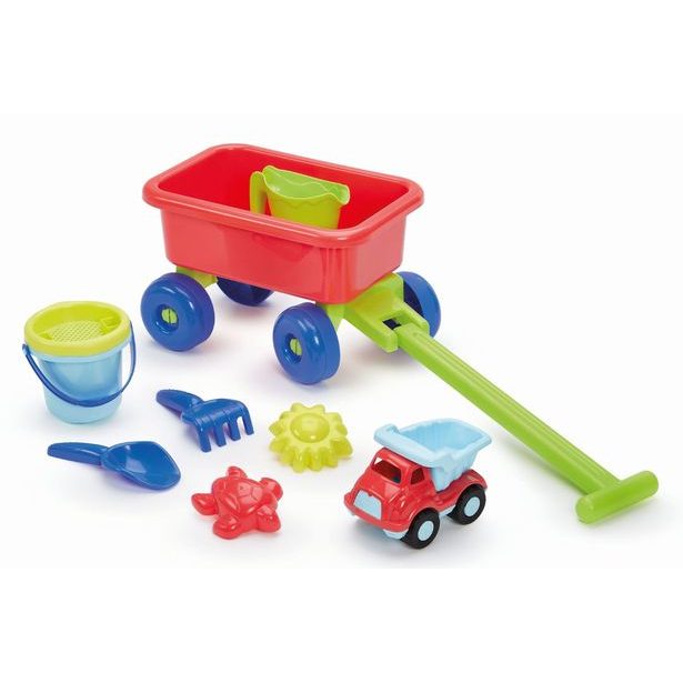 Vozík s konvičkou a setem na písek