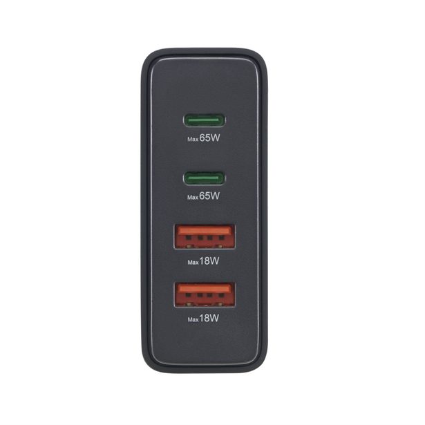 Hama USB nabíjecí stanice GaN, 2x USB-C PD, 2x USB-A QC, 65 W