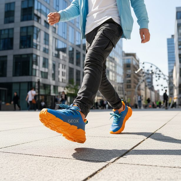 Geox Flexyper Fast – modré chlapecké tenisky pro děti