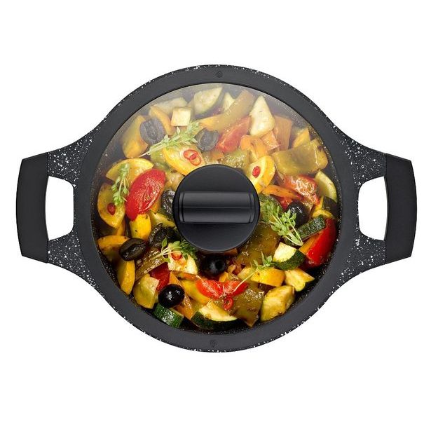 KELA Kastrol s nepřilnavým povrchem a poklicí STELLA NOVA 20 cm KL-12218