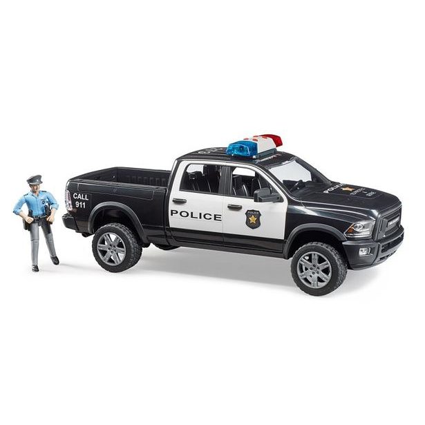 Konstrukční vozy - policejní pick-up RAM2500 s policistou