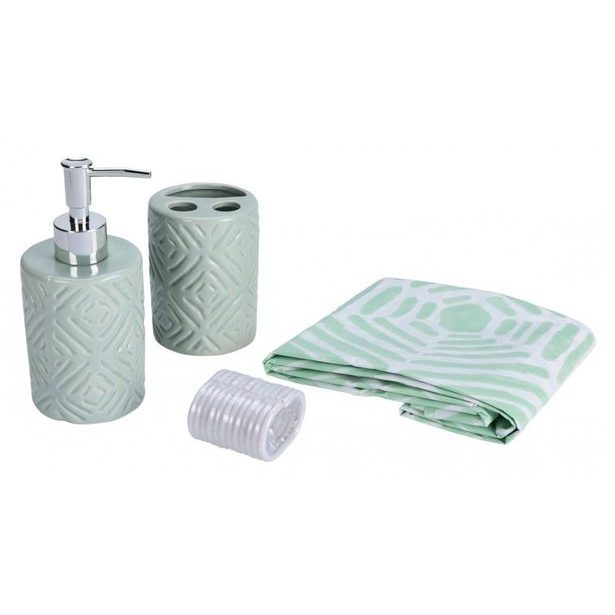 EXCELLENT HOUSEWARE Sada doplňků do koupelny DOLOMITE 4 ks šedá KO-CY2210530seda