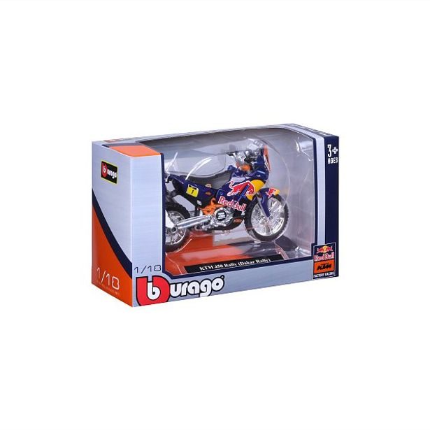 Bburago Bburago - Motocykl, CYCLE, Red Bull KTM 450 Rally (Dakar Rally), 1:18