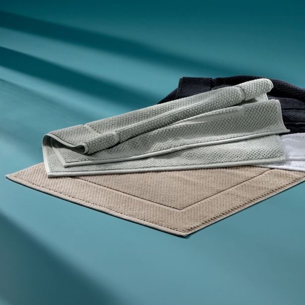 KELA Koupelnová předložka LAVINIA 100% biobavlna světle šedá 60x100 cm KL-23911