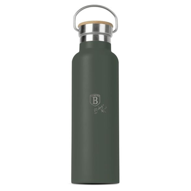BERLINGERHAUS Termoska lahev s dvojitou stěnou nerez 0,6 l Matte Green Collection BH-7219