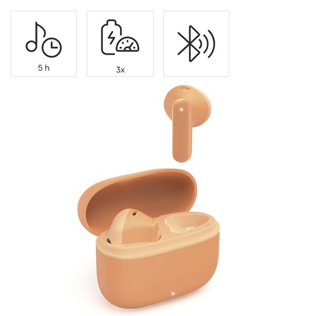 Hama Bluetooth sluchátka Freedom Light II, pecky, oranžová