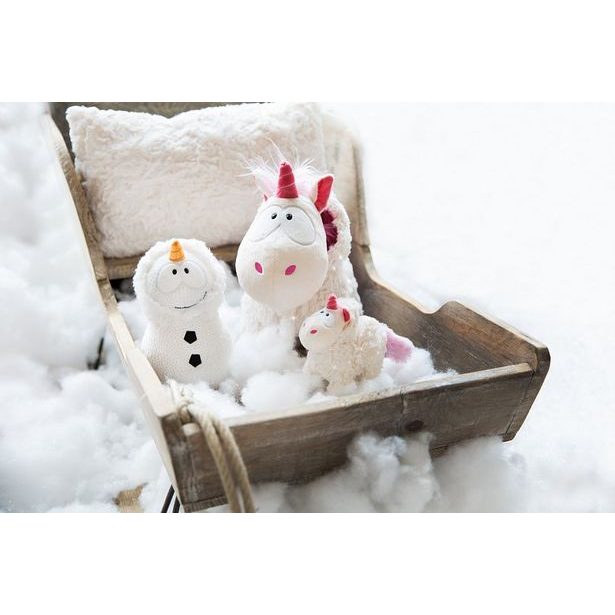 NICI NICI plyš Jednorožec Theodor ve sněhové kombinéze 22cm, GREEN