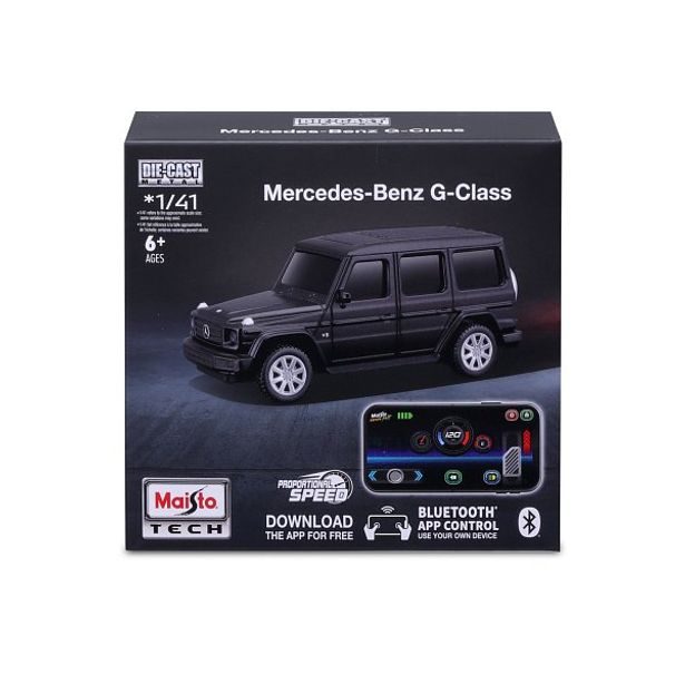 Maisto Maisto RC - DIE-CAST METAL se světly,Mercedes-Benz G-Class, 1:41, 2,4GHz, USB, XTR, Bluetooth 5.0