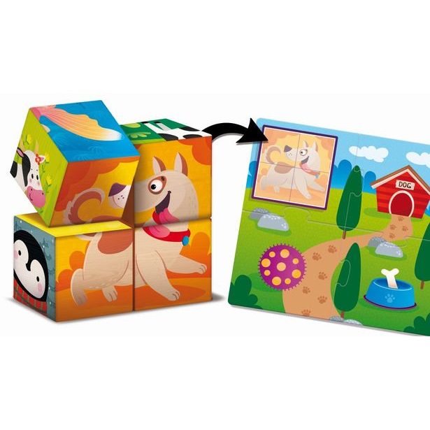 MONTESSORI DŘEVĚNÉ KOSTKY A LOGIC