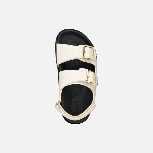 Smetanové dívčí sandály Geox Sandal Foammentera