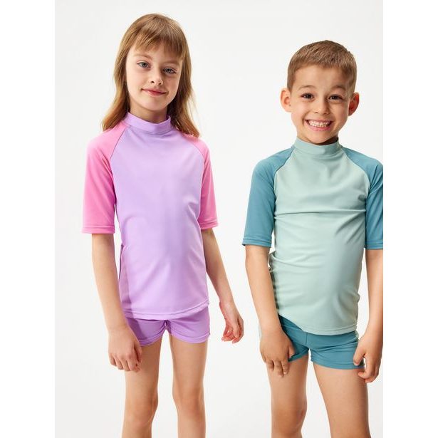 Unuo, Dětské triko s UV ochranou 50+, Lila