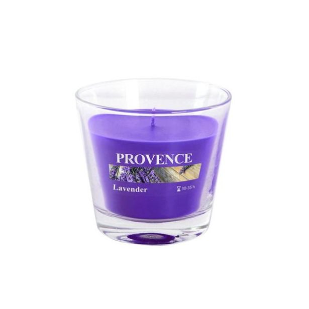 Provence SVÍČKA VE SKLE 140G, LEVANDULE_hamashop