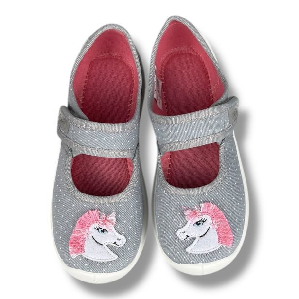 Domácí obuv, baleríny Befado - jednorožec