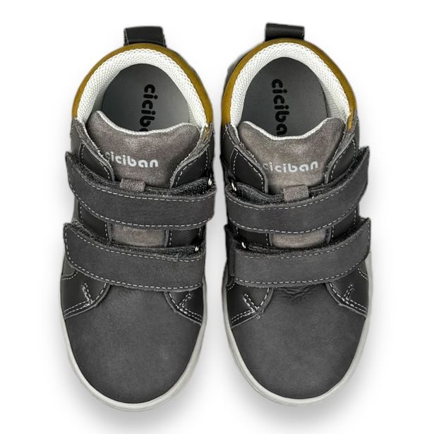 Dětské kožené kotníkové boty Ciciban - šedé