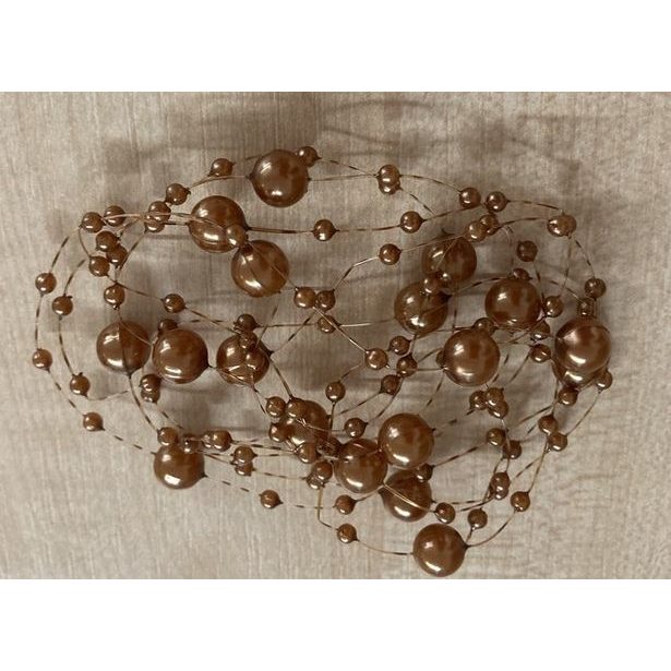 dekorace KORÁLKY NA DRÁTKU, 135cm, plast