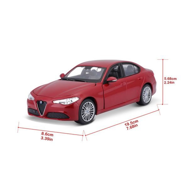 Bburago 1:24 Plus Alfa Romeo Giulia (2016) Metallic Red
