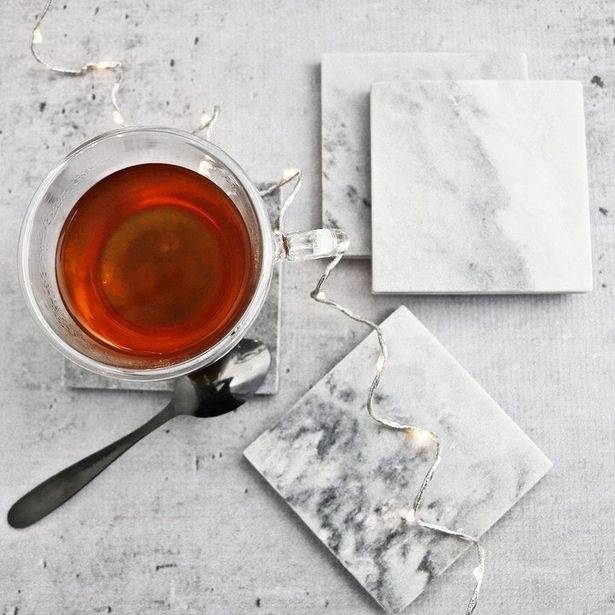 HIT Podtácek mramorový sada 4 ks 10 x 10 cm HT-23464612