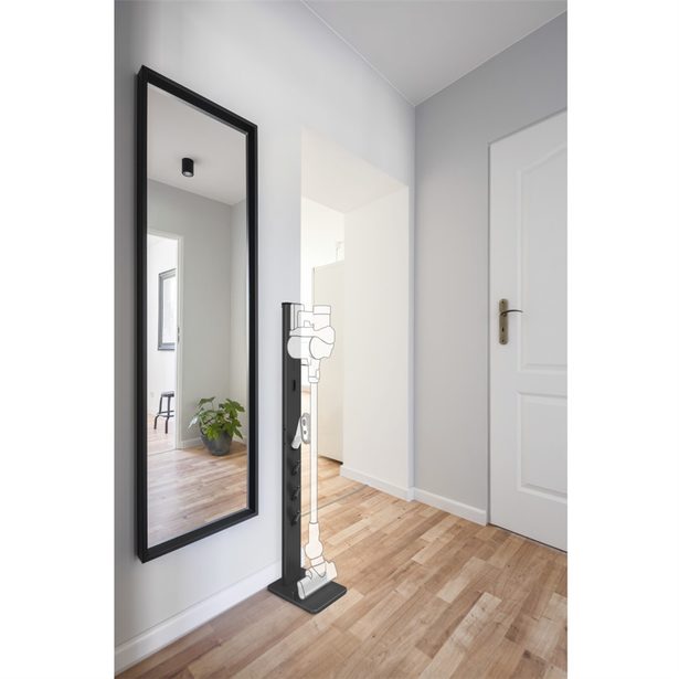 Xavax stojanový organizér pro tyčový akumulátorový vysavač, čierny