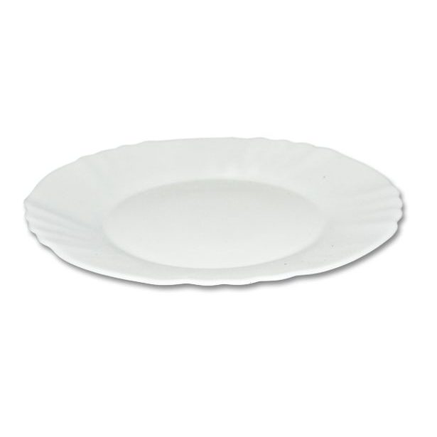 talíř d20cm dezertní EBRO bílý, opál.sklo