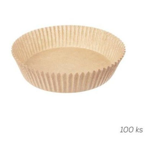 forma d16cm, 100ks, do horkovzd.fritézy, hnědá, papír