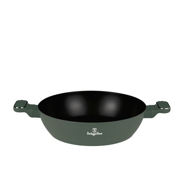 BERLINGERHAUS Kastrol s titanovým povrchem a poklicí 30 cm Matte Green Collection BH-8199