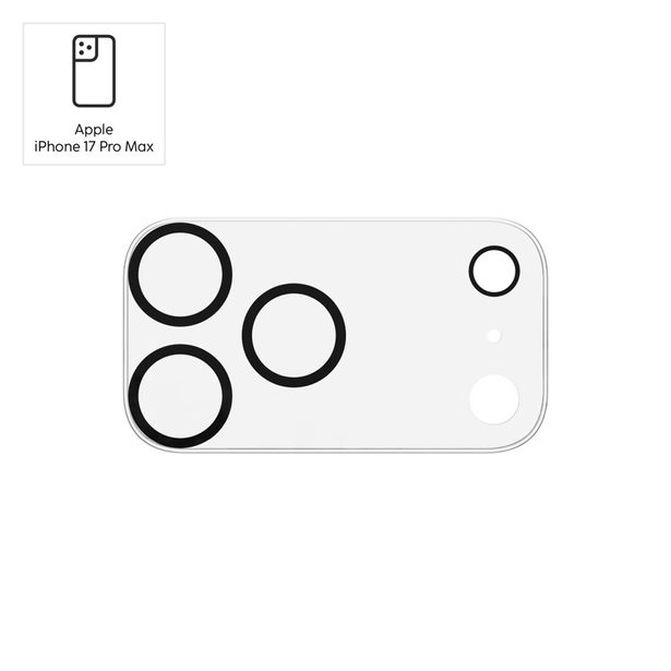 Hama Cam Protect, ochranné sklo fotoaparátu pro Apple iPhone 17 Pro Max, průhledné