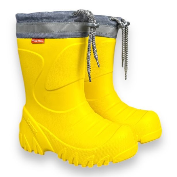 Dětské ultralehké zateplené holínky Demar - MAMMUT - žluté