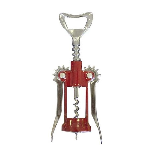 TORO Vývrtka červená lakovaná s křídly, 17cm x 4, 5 cm_hamashop