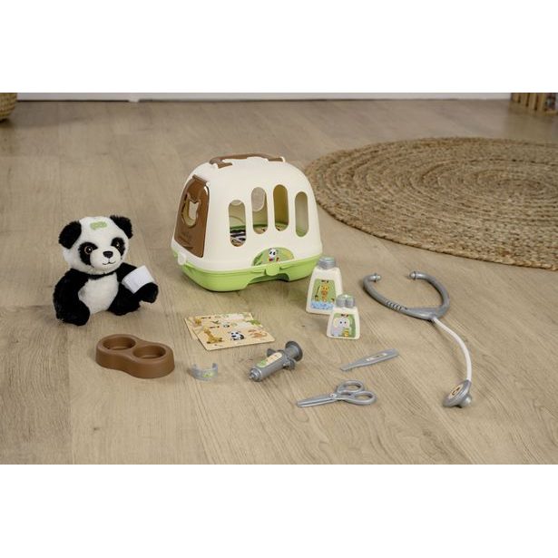 Veterinární výbava s pandou a přepravním boxem 2v1