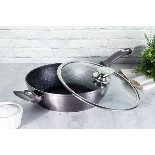 BERLINGERHAUS Pánev hluboká s poklicí 32 cm Carbon PRO Line BH-7139