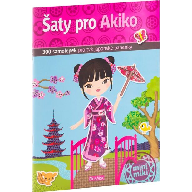 Šaty pro AKIKO - kniha samolepek Baagl