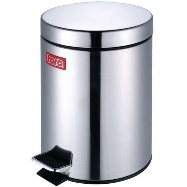 TORO Koš na odpadky nášlapný, objem 20 l, 29 x 45 cm_hamashop