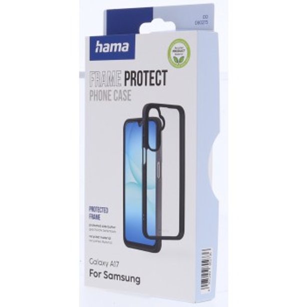 Hama Frame Protect, kryt pro Samsung Galaxy A17, 20 % recyklovaných materiálů, průhledný/černý