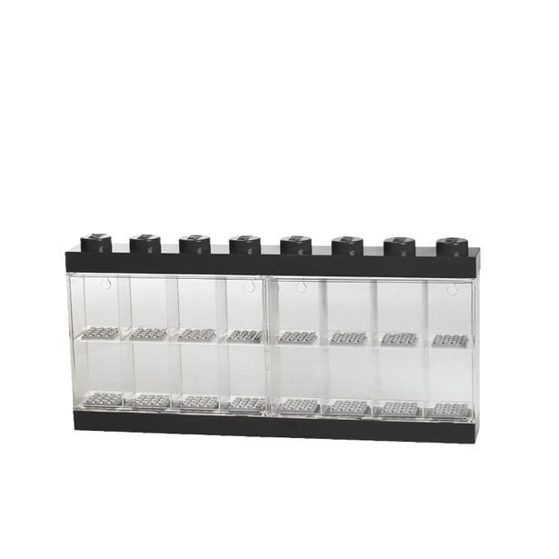 LEGO sběratelská skříňka na 16 minifigurek - černá