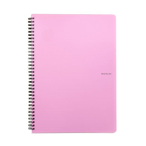 Twin wire blok A4 PP PASTELINI růžová