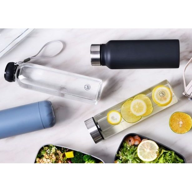 BERGNER Lahev skleněná přenosná s poutkem 550 ml BG-20120-BK