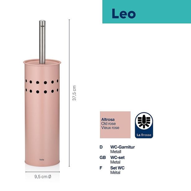 KELA WC sada Leo starorůžová KL-23111