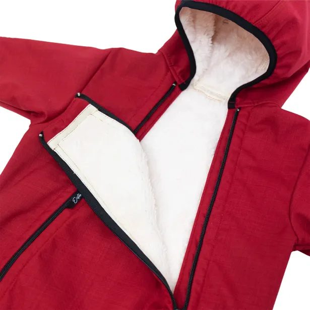 ESITO Rostoucí zimní softshellová kombinéza Lamb Red - červená