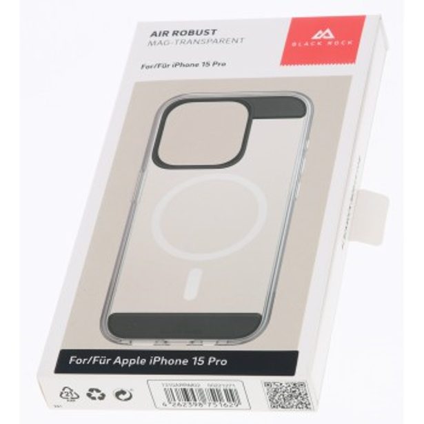 Black Rock Mag Air Protection, kryt pro Apple iPhone 15 Pro, MagSafe kompatibilní