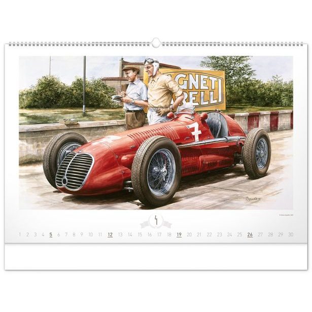 NOTIQUE Nástěnný kalendář Oldtimers – Václav Zapadlík 2026, 64 x 42 cm