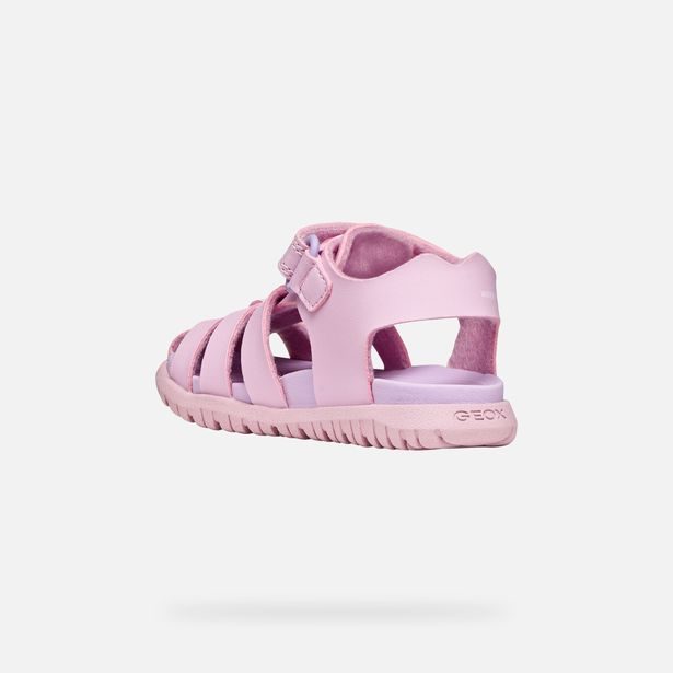 Růžové dívčí sandály Geox Sandal Fusbetto
