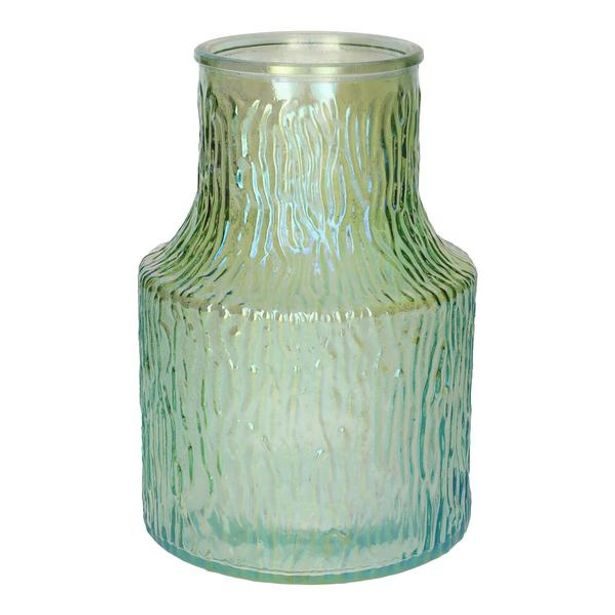 DUIF VÁZA POLINA 8.9X13.5X19.8CM ZELENÁ PERLEŤOVÁ