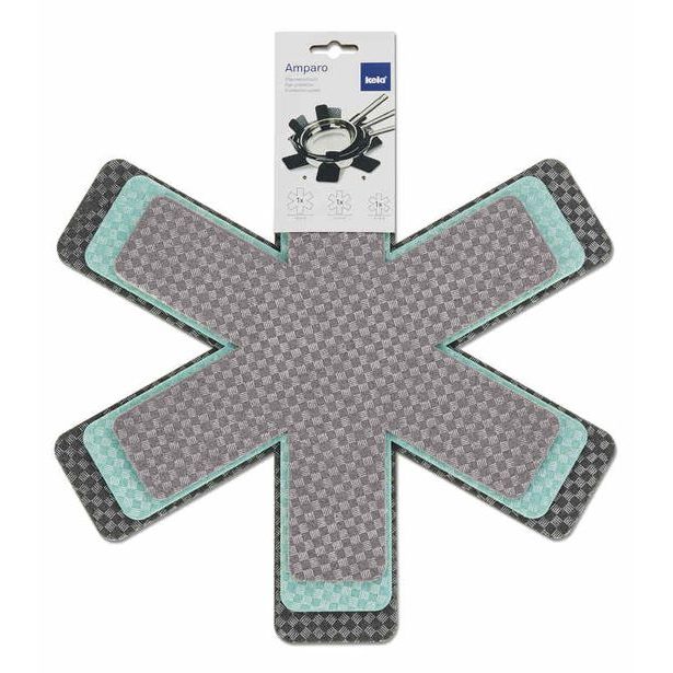 KELA Ochranné podložky na pánve Amparo plsť zelená 3 ks KL-12328